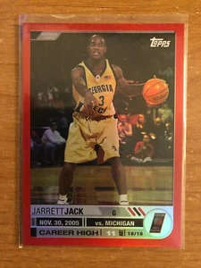 2005/6 Topps Red Jarrett Jack RC Georgia Tech Yellow Jackets 15/99 - Picture 1 of 2