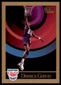 1990-91 SkyBox NBA Derrick Gervin Rookie . New Jersey Nets #179