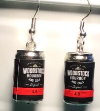 3D WOODSTOCK BOURBON CANS SP EARRINGS GREAT VALUE PARTY HENS WEDDING 25