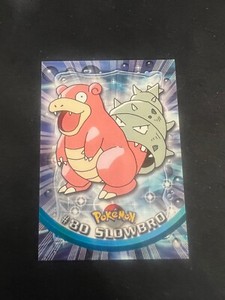 #80 Slowbro Topps 1999 Non Holo TV  Series Blue Logo Pokemon