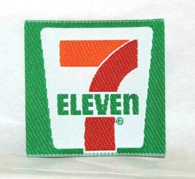 Etiqueta de ropa original 7 Eleven-7 11 tejido satinado sin usar coser Foto 1 de 2