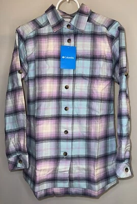 Camisa de franela de algodón Columbia Holly Hideaway para mujer en gota de goma ombre - talla XS Foto 1 de 3