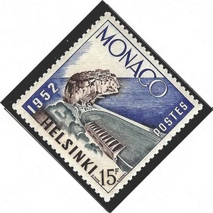 MONACO #300 MNH VF OG Helsinki Olympics Louis II Stadium 15F 1953 - Picture 1 of 2
