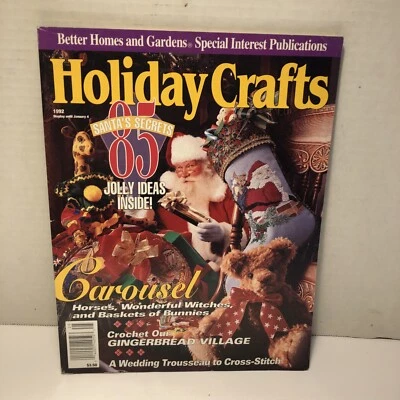 Better Homes & Gardens Holiday Crafts 1992 Cross Stitch Sewing Crochet Foto 1 de 4