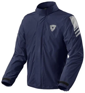 GIACCA MOTO REV'IT CYCLONE 4 H2O IMPERMEABILE ANTIPIOGGIA DARK BLUE TG L - Picture 1 of 2