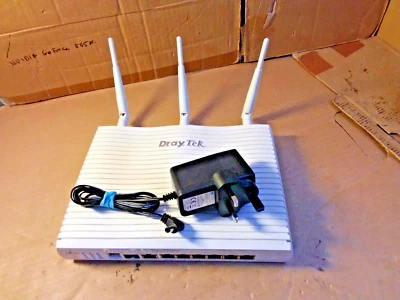 DrayTek Vigor 2860ac Dual Band AC WiFi VDSL2/ADSL2 WAN Router Firewall 2.4/5+psu - Image 1 of 4