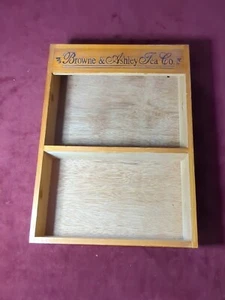 Vintage Browne & Ashley Tea Co Wooden Display Shelf Spice Tea Rack - Picture 1 of 9