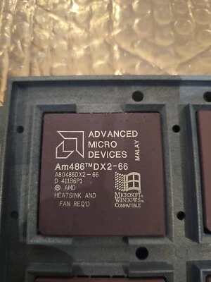 AMD A80486DX2-66 Am486 DX2-66 CPU Prozessor 66Mhz Retro (A24) - Bild 1 von 2