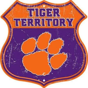 Hangtime Clemson Tiger Territory 12 inch die cut route sign - Picture 1 of 2