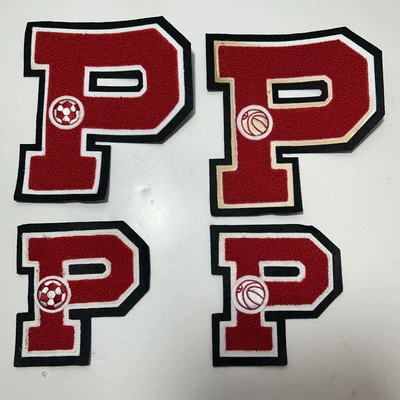 4 parches de baloncesto vintage de fútbol universitario Pierson High School Sag Harbor NY Foto 1 de 4