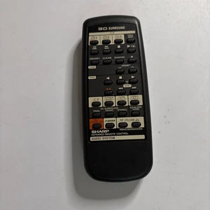 Genuine Sharp RRMCG0092AWSA Remote Control for Audio System Tape CD Radio - Picture 1 of 3