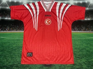 Turkey Soccer Team Vintage 90’s Adidas Jersey Sz 2XL Red Preowned - Picture 1 of 13