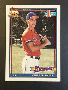 1991 Topps Chipper Jones 40 Years Of Baseball Rookie- #333 (RC) - Picture 1 of 2