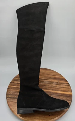 Botas Gentle Souls Emma para mujer 7,5 M negras de gamuza sobre la rodilla zapatos con cremallera altos Foto 1 de 4