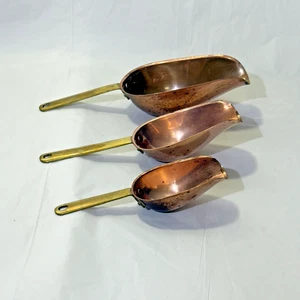 Cucharas medidoras rústicas vintage ODI (juego de 3) 2 oz, 3 oz, 7 oz - Imagen 1 de 12