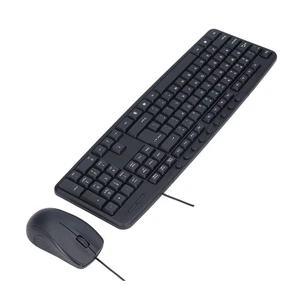 ・Wired Keyboard Mouse Combo Ergonomic Design 113 Keys Wired Keyboard 1000DPI - Picture 1 of 22