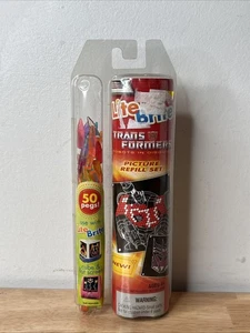 NEW Lite Brite Transformers Picture Refill Set Hasbro 50 Pegs 8 Pages - Picture 1 of 2