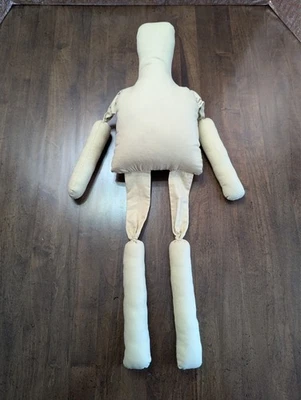 PRIMITIVE hm 24" RAG sitting DOLL - UNFINISHED - x Crafts/Decor Projects, NEW - Image 1 of 4