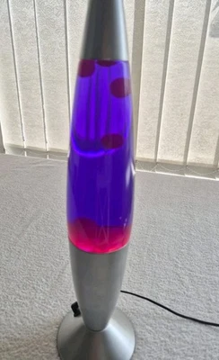  Pink Lava Lamp by Glow 41cm Classic Design Novelty Night Light Gift Idea  - Image 1 of 4