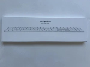 Apple  Magic Keyboard (usb-c port) full size with Numeric Keypad  touch ID white - Picture 1 of 1