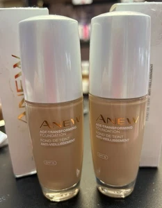 Avon SHELL Anew Age-Transforming Foundation SPF15 for mature skin x2,free delive - Picture 1 of 8