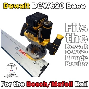 Base a tuffo compatibile Dewalt DCW620 per uso su guida Bosch Mafell - INC P&P - Foto 1 di 10