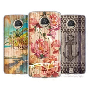 HEAD CASE DESIGNS MIX WOOD PRINTS GEL CASE FOR MOTOROLA PHONES - Picture 1 of 10