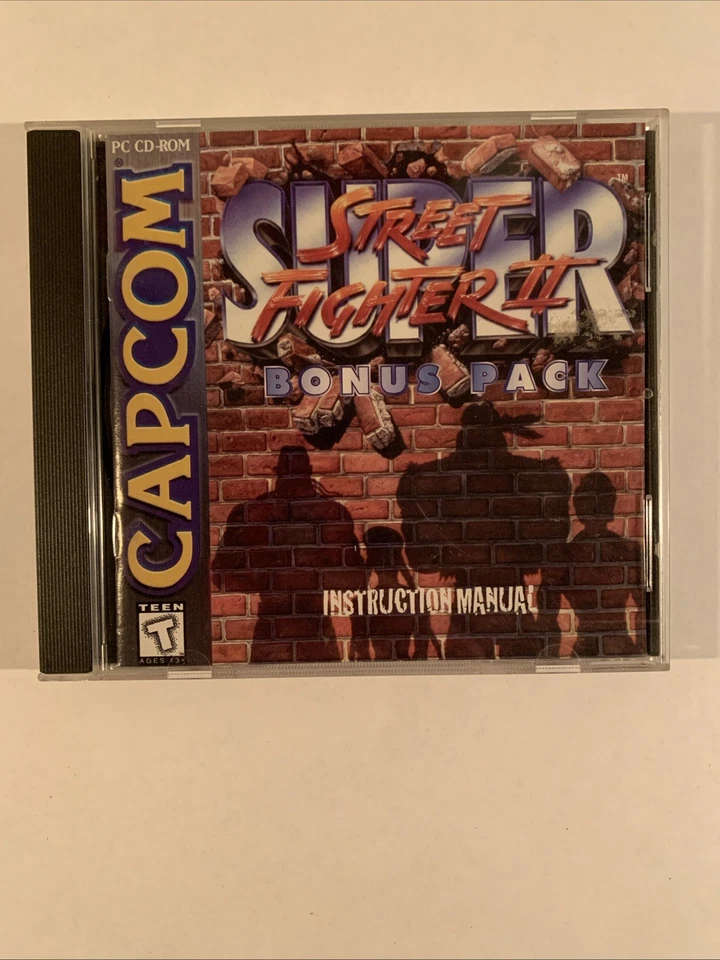 Super Street Fighter II Bonus Pack PC-CD-Rom, 1995 Capcom, Manual.,Very Good - Image 1 of 3