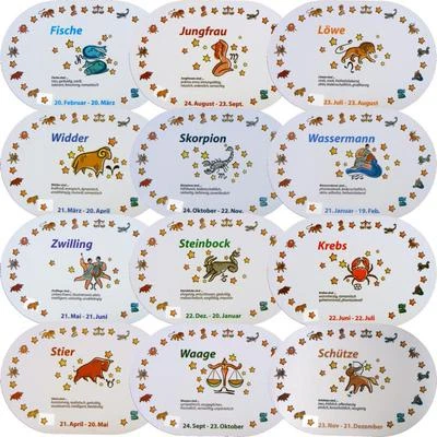 ✅💕PLATZDECKCHEN/PLATZSET/STERNZEICHEN/ABWASCHBAR💯NEU♥ - Bild 1 von 4