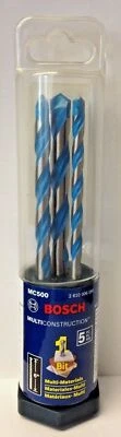 Bosch MC500 5 Piece Multi Materials Carbide Hammer Drill Bit Set Germany - Image 1 of 3