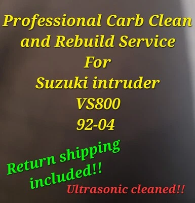 92-04 Suzuki Intruder VS800 Profesional Carburador Limpieza y Reconstrucción Servicio VS 800 Foto 1 de 4