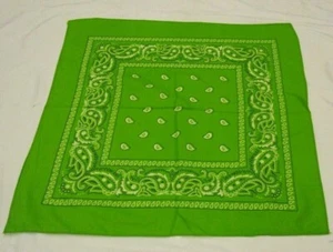 Máscara facial de pañuelo verde lima cachemira de Halloween, envoltura para la cabeza, bufanda, pulsera - ¡Nuevo! - Imagen 1 de 1
