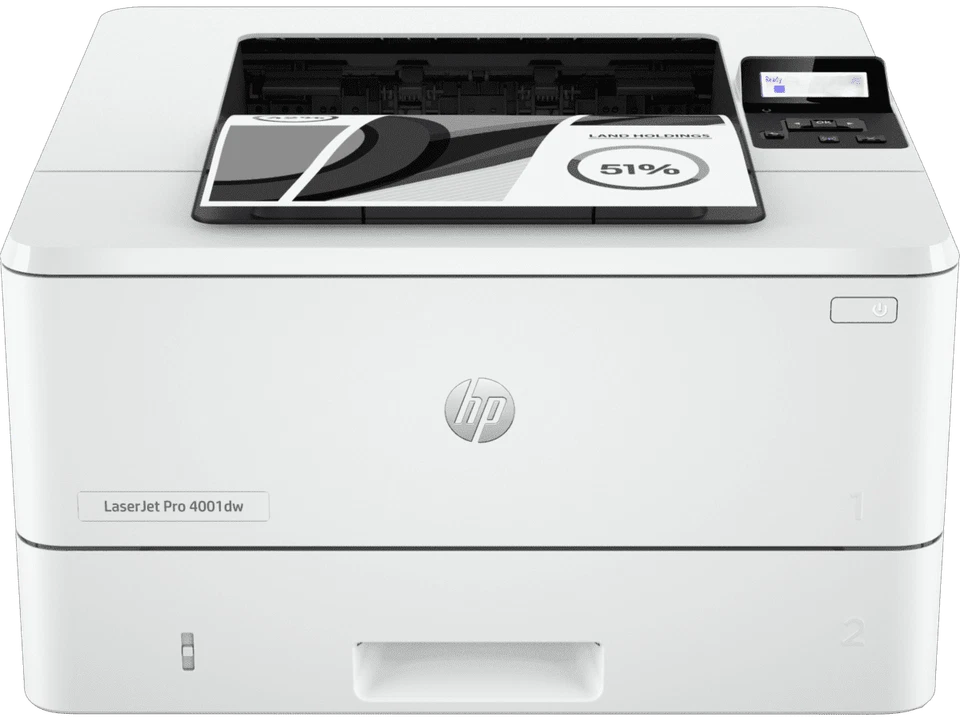 HP LaserJet Pro 4001dw Laser Printer Black And White Mobile Print Up to 80 000