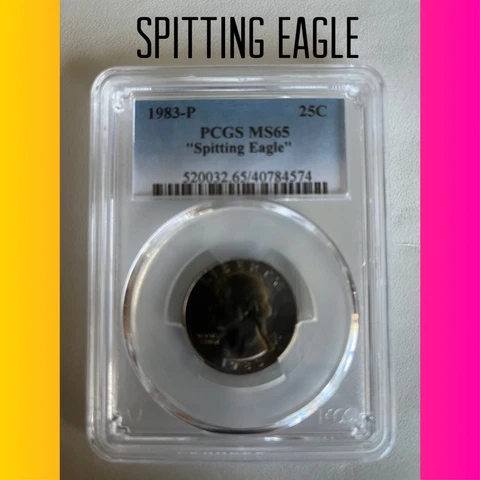 1983 P Washington Quarter - PCGS MS-65- SPITTING EAGLE Cover