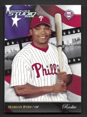 2002 Studio Chicago National No211 Марлон Берд RC Philadelphia Phillies 3/5 - Изображение 1 из 2