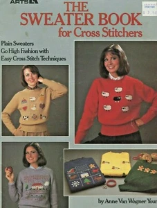 Sweater Book 13 Cross Stitch Waste Canvas Christmas Sampler Ideas - Picture 1 of 2