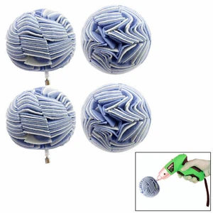 4 Pc Polishing Ball Power Drill Non Woven 4" Buffing Hex Shank Rotary Polisher - Imagen 1 de 1