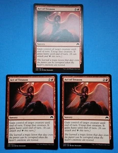 3x Act of Treason Magic Origins 2015 Mtg Magic Card Sorcery Red Mountain 129 - Picture 1 of 4
