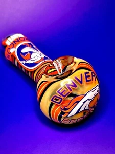 4" GLASS PIPE SMOKING TOBACCO, Denver custom Personalized!!! MSG Me!! - Picture 1 of 5