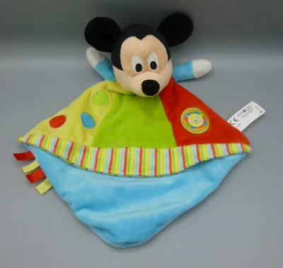 Posh Paws Disney Mickey Mouse Bebé Edredón Chupete Blankie Manta Azul Verde Foto 1 de 3