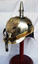 Spike WWI German Steel & Brass Prussian Fr Badge Officer Helmet Pickelhaube Gift