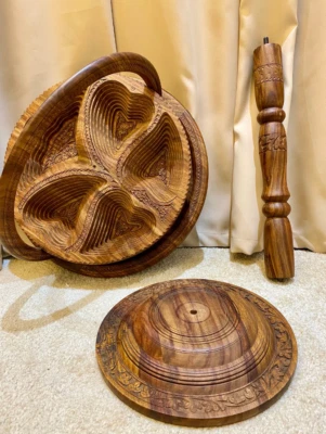 coffee table Wood Table decor living room home decor storing dry fruits - Image 1 of 4