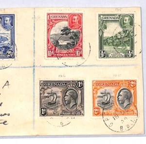 GRENADA KGV Cover Registered GPO 1934 SHIPS Bristol {samwells-covers}YD255 - Picture 1 of 9