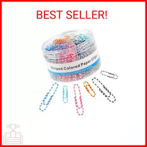 400 PCS Paper Clips, Metal Coated Paperclips, Paper Clips Assorted Sizes Medium - Picture 1 of 2