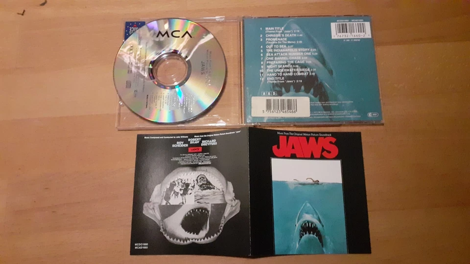 CD JOHN WILLIAMS (Composer) Jaws MCA OSCAR BESTE MUSIK 1975 ORIGINAL FILMMUSIK - Bild 1 von 1