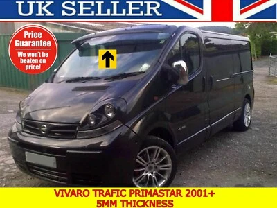 VAUXHALL VIVARO RENAULT TRAFIC 2001-2014 SOLID SUNVISOR SUN VISOR WIND DEFLECTOR - Image 1 of 4