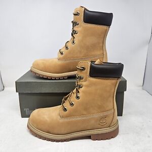 Junior's Timberland 8 Inch Premium Waterproof Wheat Boots / TB0A14XF / Size 7