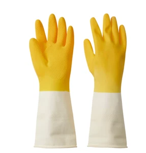 IKEA RINNIG  Bright Yellow Cleaning Gloves Latex Size S, Brand NEW - Picture 1 of 3