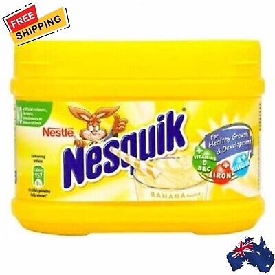 Nestle Nesquik Nesquick Banana Flavour Milk Additive 300g | Free Shipping New Au • 24.49$