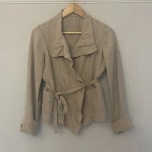 Max Mara Weekend Size 10 Light Beige Linen Jacket - Picture 1 of 6